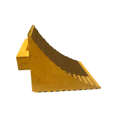 Yellow Wheel Chock - 280 x 196 x 186mm