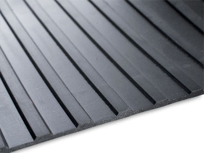 
          Wide Ribbed Anti Slip Rubber Matting 6mm and 3mm Thickness A