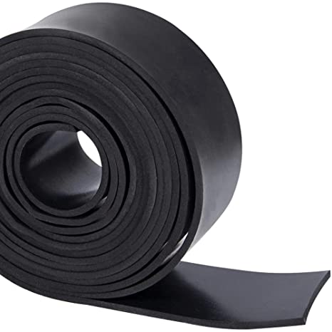 Solid Neoprene Rubber Strip - Black 5m