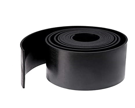 Solid Neoprene Rubber Strip - Black 5m