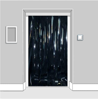 
          Solid Black Coloured Curtains (QuickMount)