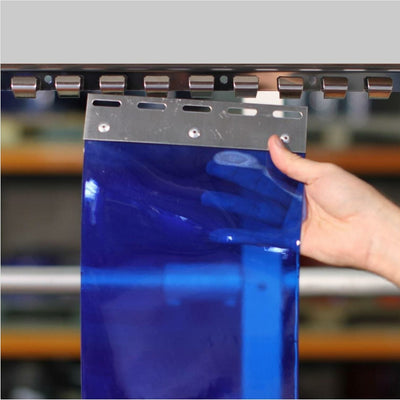 
          Hook On Transparent Colour Curtain Strips Linear Metre