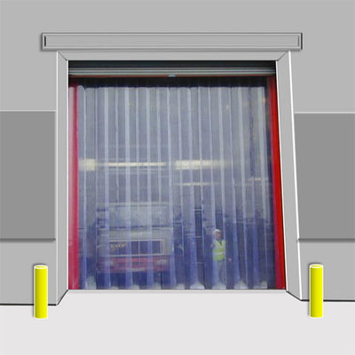 
          Loading Bay Strip Curtains (Swivel Hinge) - R1 Face Fit