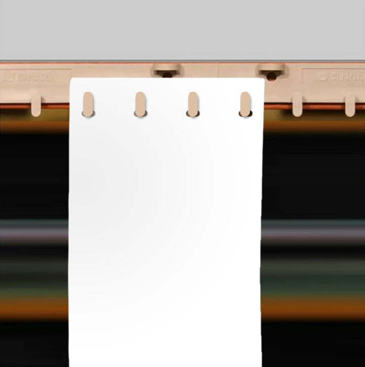 QuickMount Solid Colour PVC Curtain Strips Linear Metre