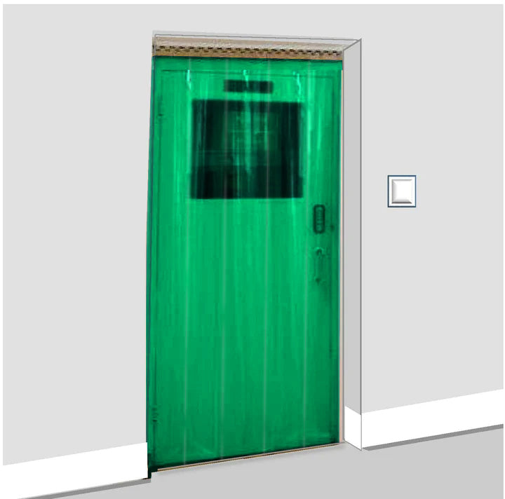 Transparent Green Coloured Curtains (QuickMount)