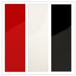 Solid Red Coloured Curtains (QuickMount)