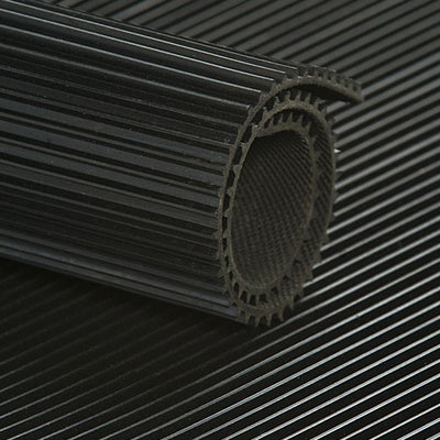 
          Rubber Matting Fluted 915mm Black - Rubber Co