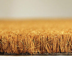 Heavy Duty Coir Doormat Plain Natural