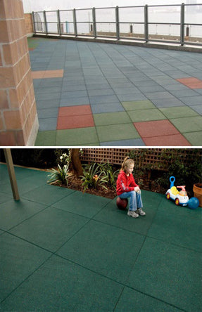 Playground Safety Tiles - Rubber Co