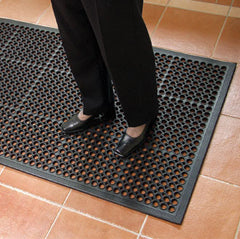 Pool Rubber Mat with Drainage Holes H By Rubber Co